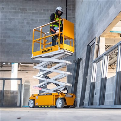 Xe nâng cắt kéo chạy bằng dầu diesel được chứng nhận CE